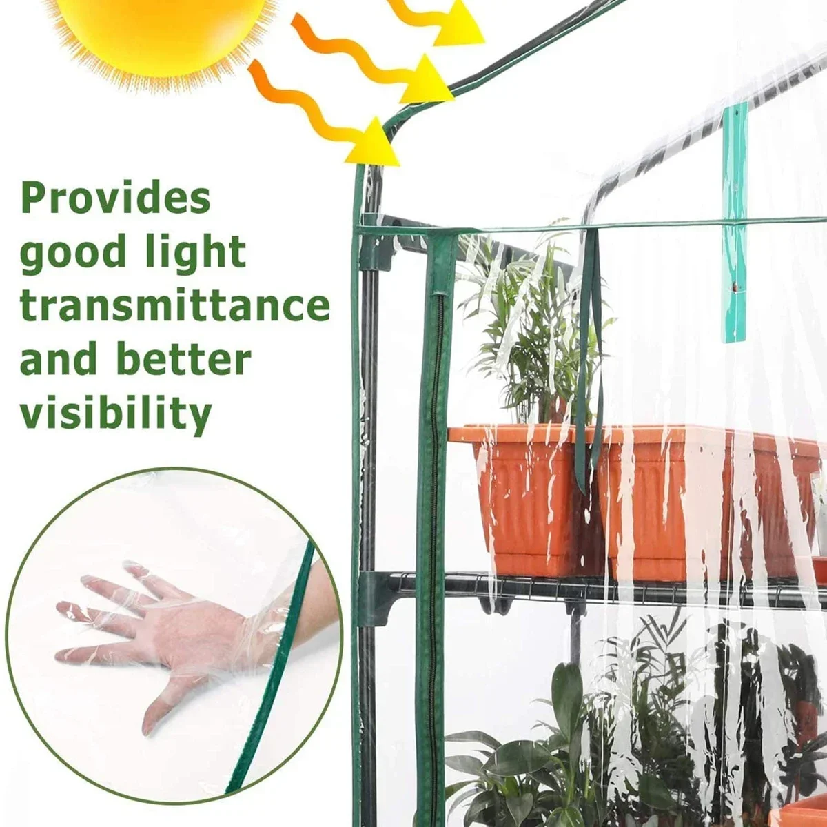 بيت زجاجي صغير من البلاستيك PV - مراجعة Greenhouse Plastic Film وسعره